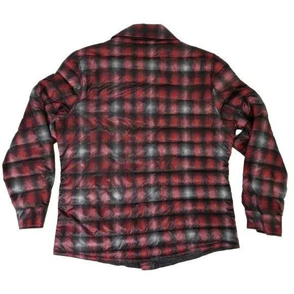 Pendleton Montecello Red Plaid Down Filled Quilted Puffer Jacket Men's Size L - Picture 7 of 8